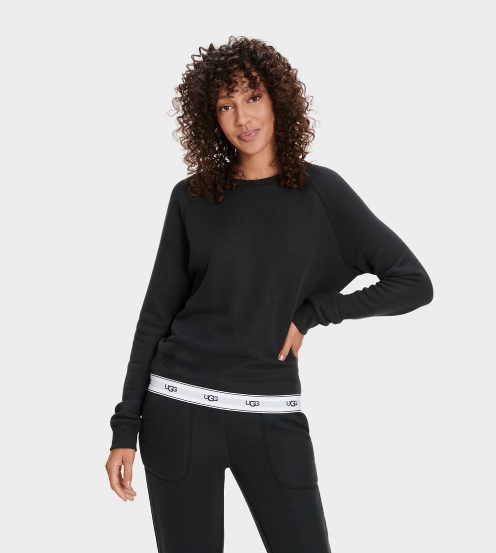 Ugg Sweatshirt Womens - Ugg Nena Black - 708TKNWDB